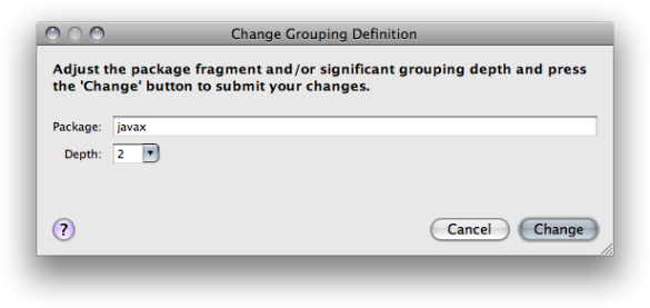 Change existing Grouping Definition